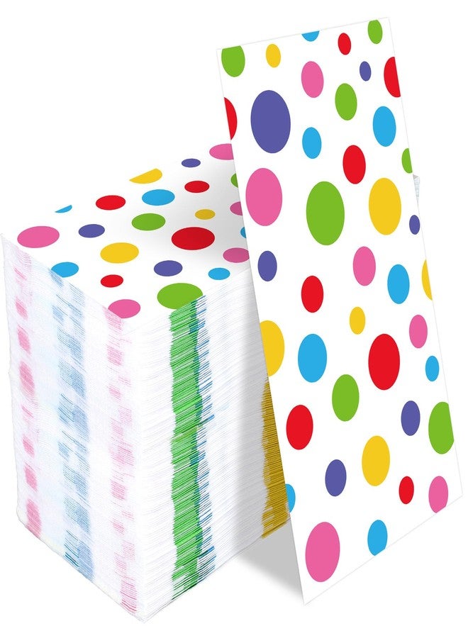 JarThenaAMCS مناديل جارثينا إيه إم سي إس الملونة المنقطة، 80 قطعة، للاستخدام مرة واحدة، ورقية، منقطة، مناسبة للعشاء، المطبخ، الحمام، حفلات الزفاف، حفلات استقبال المولود، أعياد الميلاد، لوازم الحفلات، ديكور الطاولة - Image 1